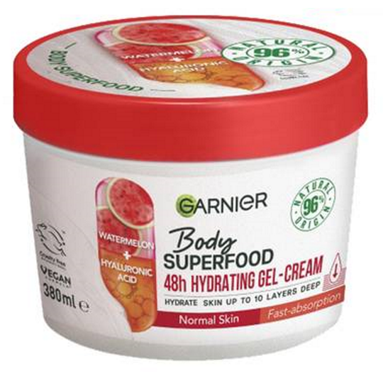 GARNIER Body SUPERFOOD 380mL - Watermelon + Hyaluronic Acid