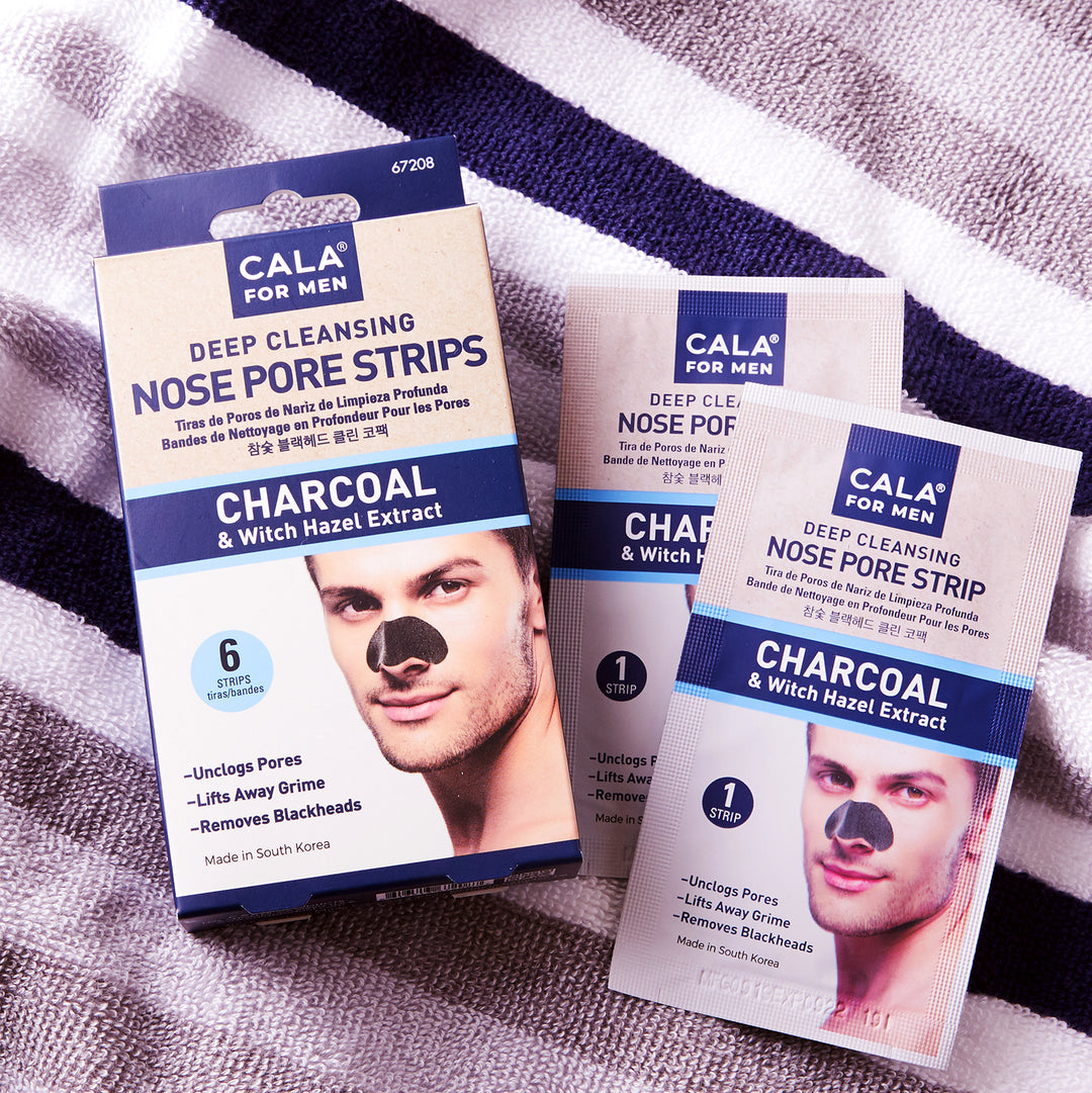 Cala for Men Deep Cleansing Nose Pore Strips - Charcoal