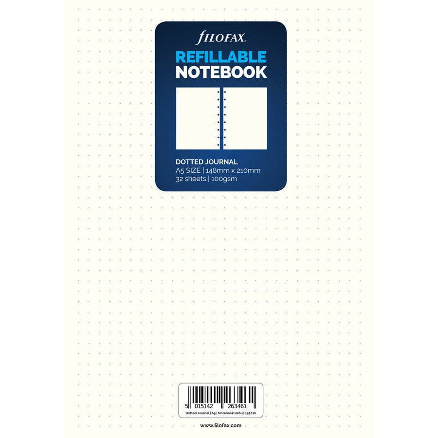 Filofax Notebook A5 Notes Dotted Refill