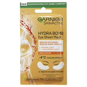 GARNIER SkinActive Hydra Bomb Eye Sheet Mask - Orange Juice