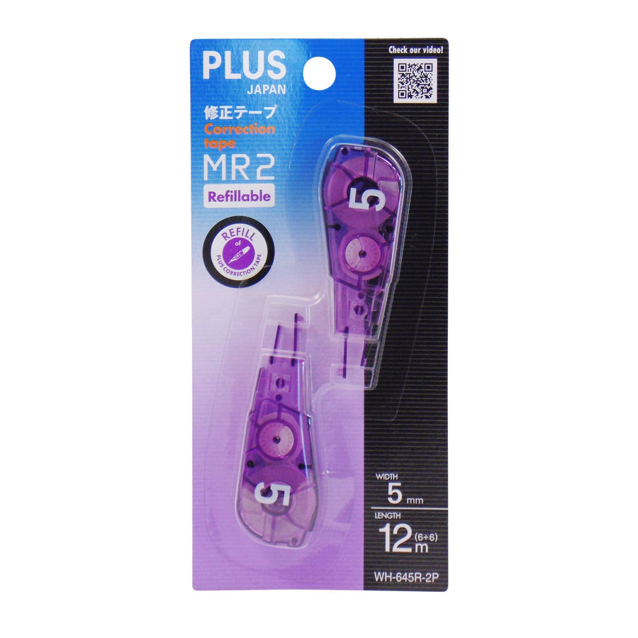 Plus MR2 REFILL Purple 5mm x 6m WH645R Pkt/2