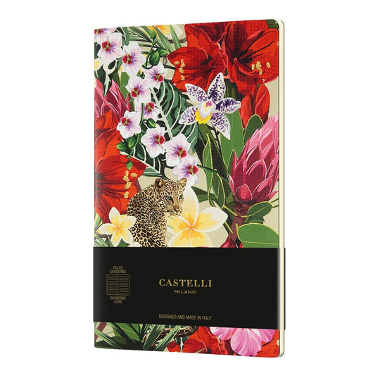 Castelli Quaderno Notebook A5 Eden Leopard