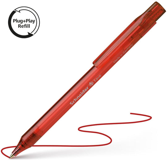 Schneider Ballpoint Pen Fave Red