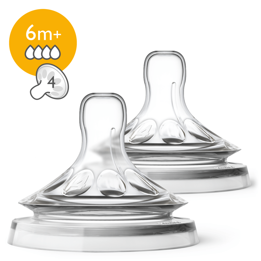 Philips Avent Natural Teat Fast Flow 2pk
