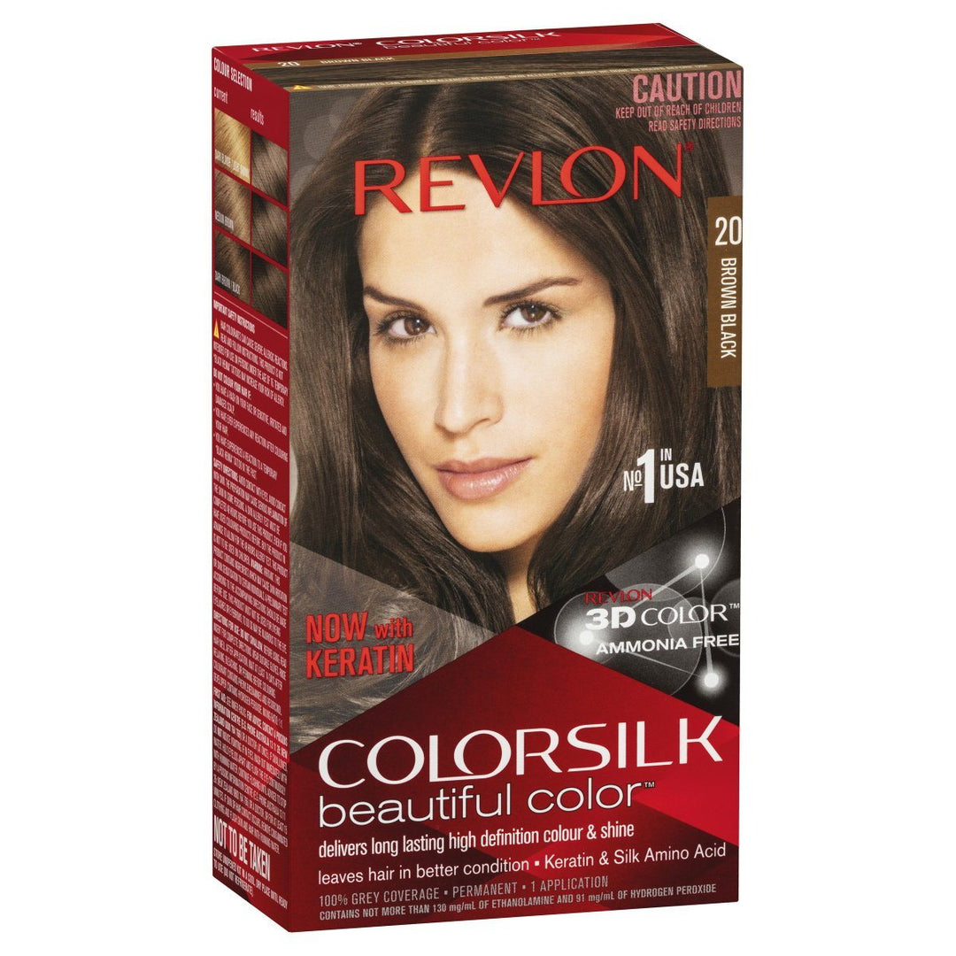 Revlon COLORSILK Beautiful Hair Colour - 20 Brown Black