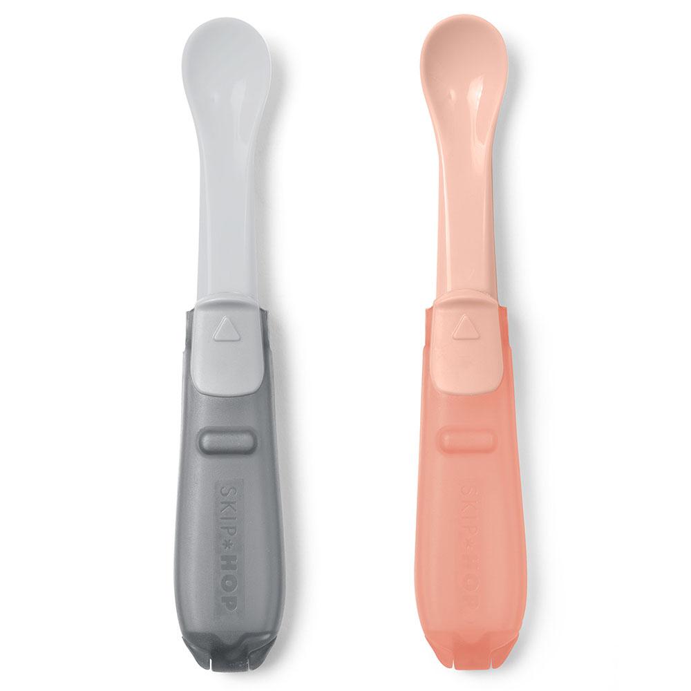 Skip Hop Easy-Fold Travel Spoons Soft Coral