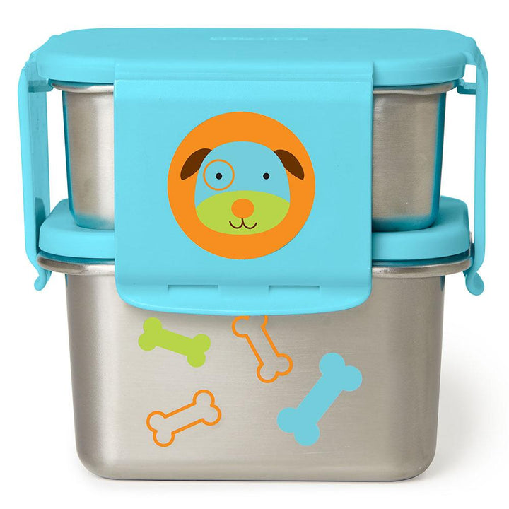 Skip Hop Zoo Stainless Steel Lunch Kit Dog