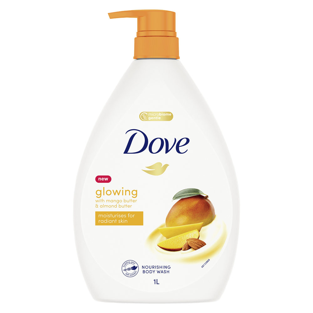 Dove Glowing Mango & Almond Butter Nourishing Body Wash 1L