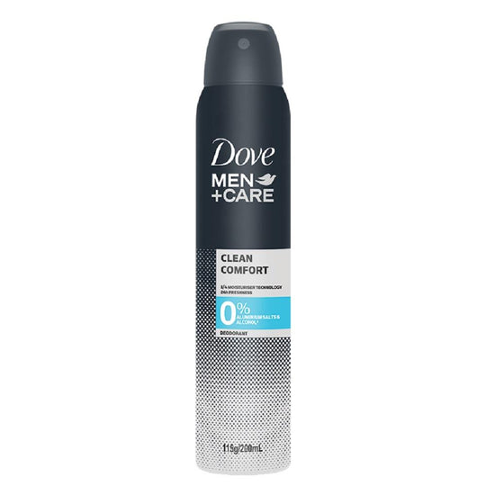 Dove Men+Care 0% Aluminum Salts Deodorant Clean Comfort 200mL