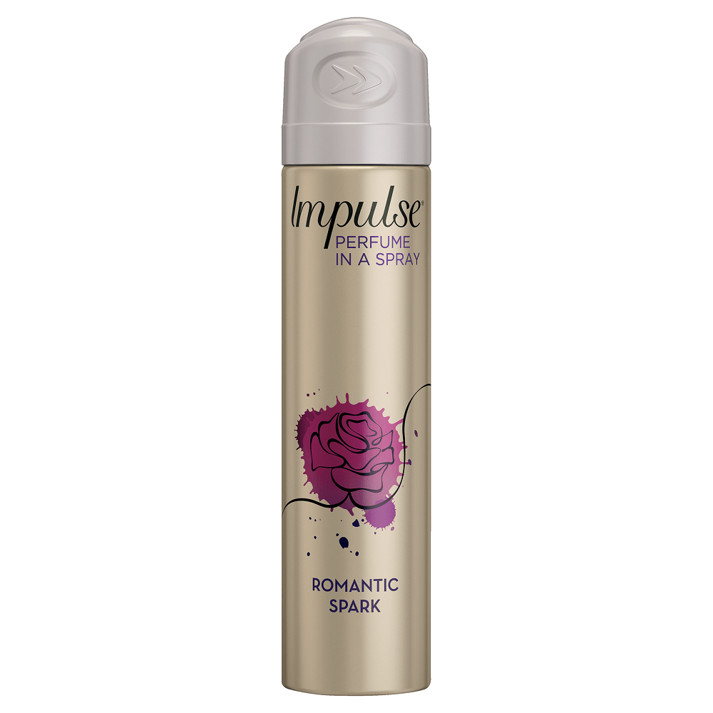 Impulse Perfume in a Spray Deodorant Romantic Spark 75mL