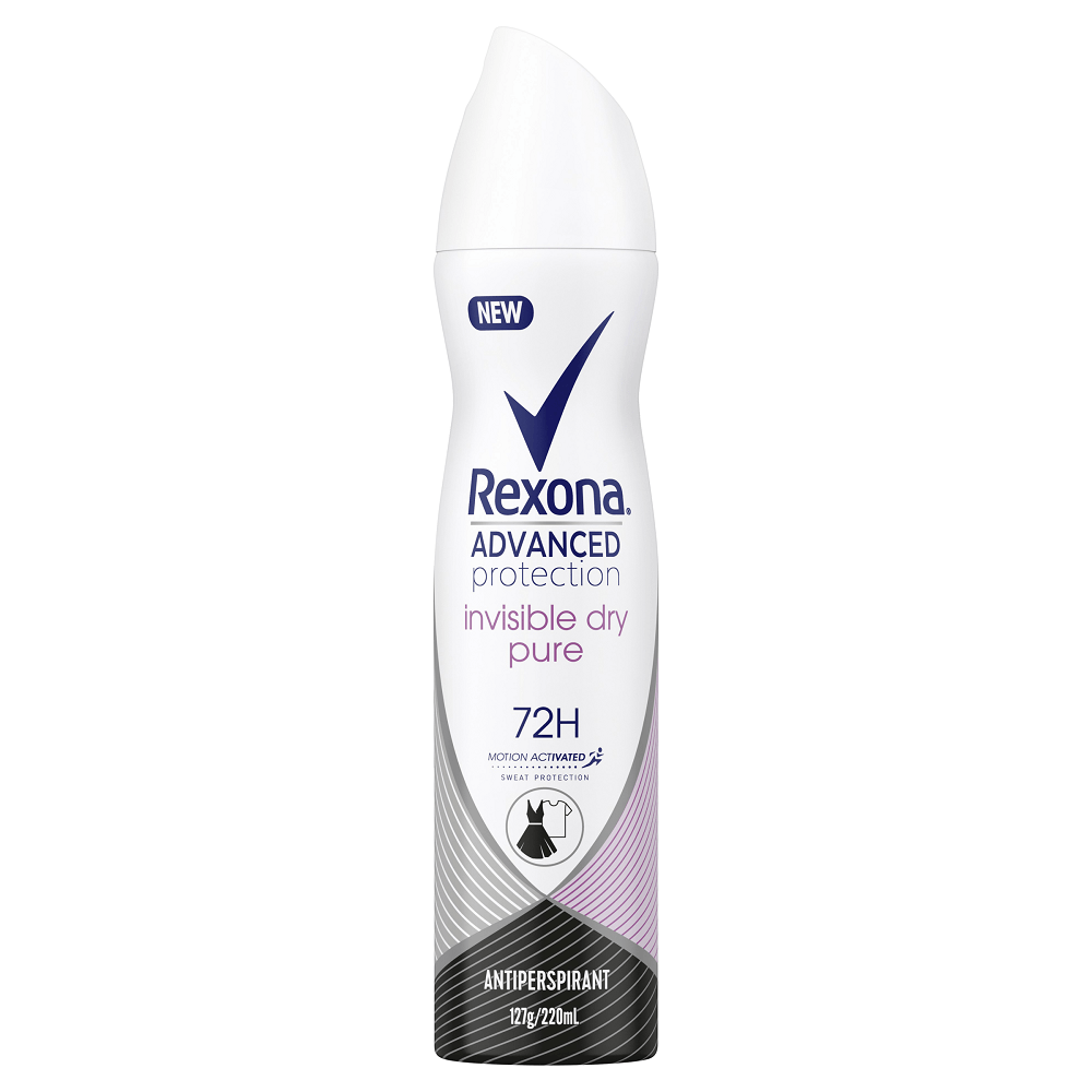 Rexona Advanced Protection 72H Anti-Perspirant Invisible Dry Pure 220mL
