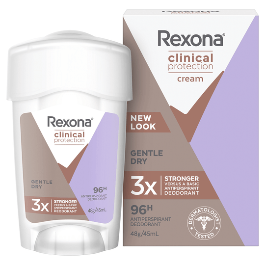 Rexona Clinical Protection 96H Anti-Perspirant Cream Gentle Dry 45mL