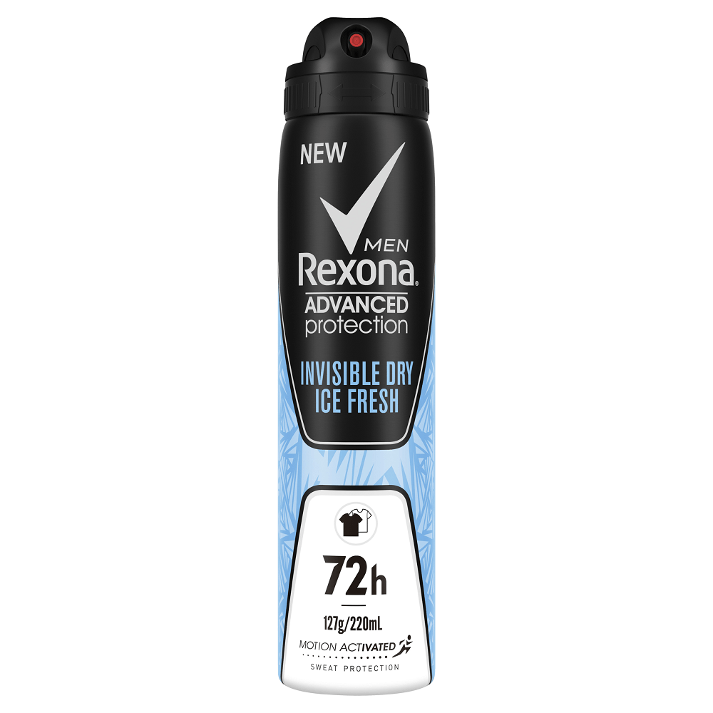 Rexona Men Advanced Protection 72H Anti-Perspirant Invisible Dry Ice Fresh 220mL