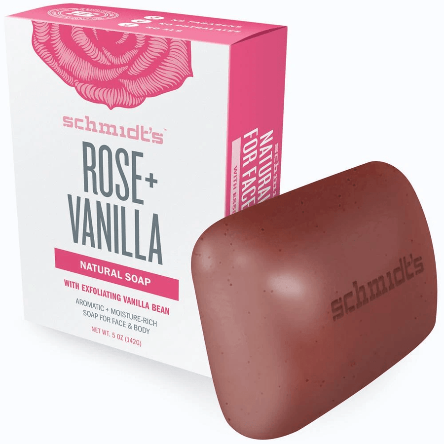 schmidt’s Rose+Vanilla Natural Soap 142g