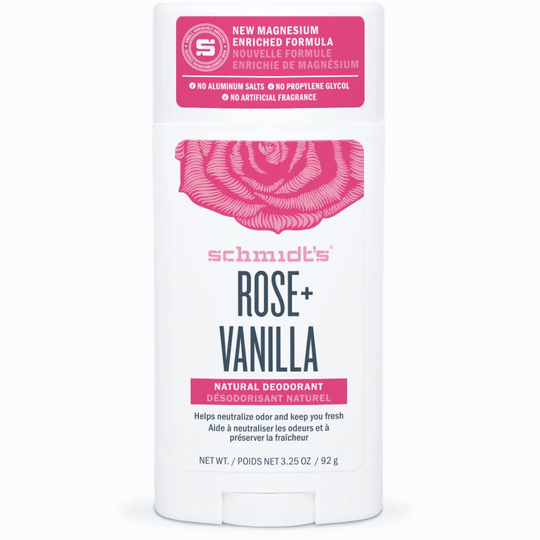 schmidt’s Rose+Vanilla Natural Deodorant 92g