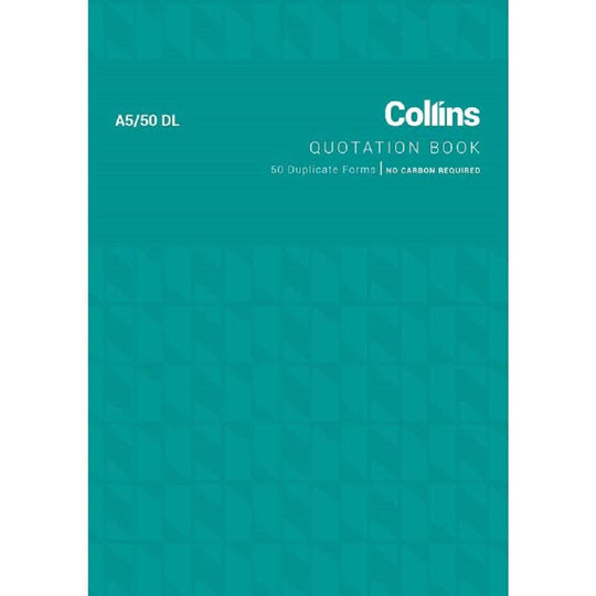 Collins Quotation A5/50DL Duplicate No Carbon Required