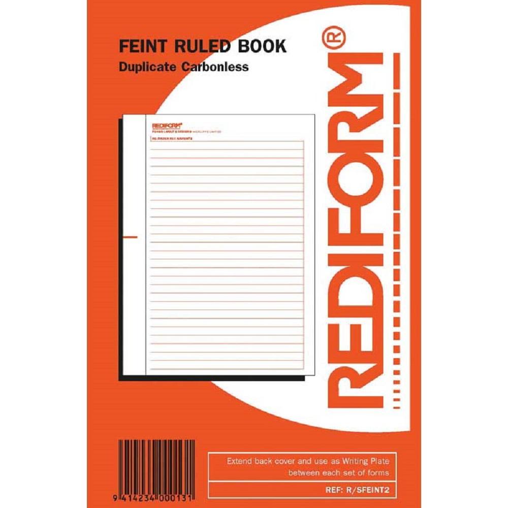Rediform Book Feint Ruled R/Sfeint2 Duplicate 50 Leaf