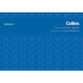Collins Tax Invoice 78/50DL1 Duplicate No Carbon Required