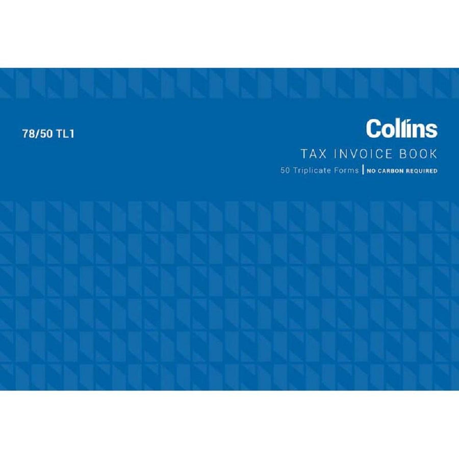 Collins Tax Invoice 78/50TL1 Triplicate No Carbon Required