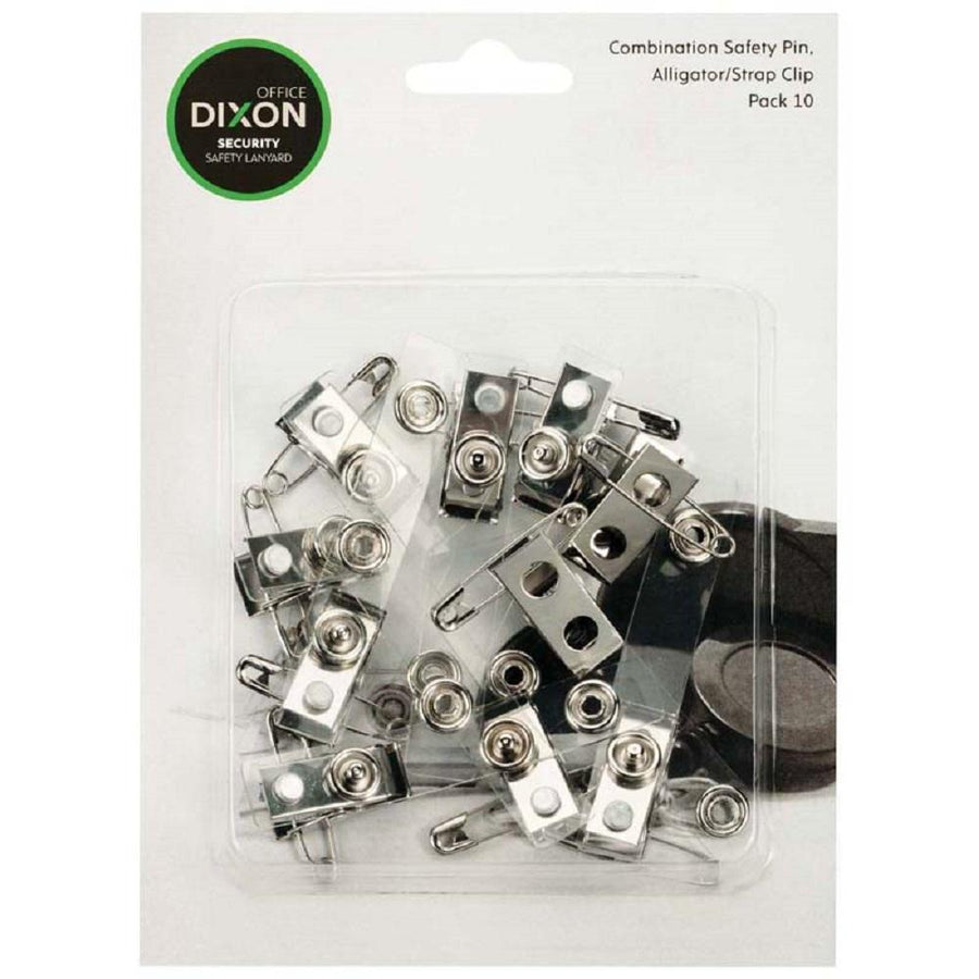 Dixon ID Pin Clip Strap Hangsell Pack 10