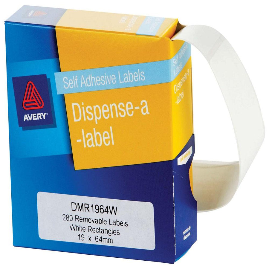 Avery Label Dispenser DMR1964W 19x64mm White 280 Pack