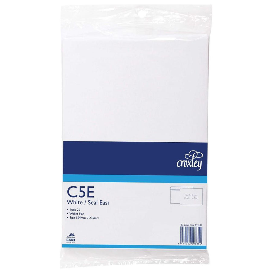 Croxley Envelope C5E Seal Easi Wallet 25 Pack