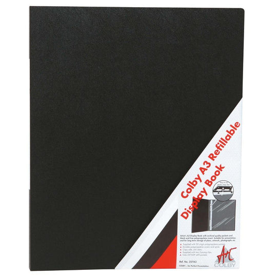 Colby Display Book A3 Refillable 20 Pocket 257A3