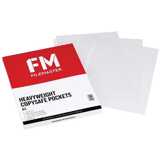 FM Heavyweight Copysafe Pockets A4 115 Micron Box 50