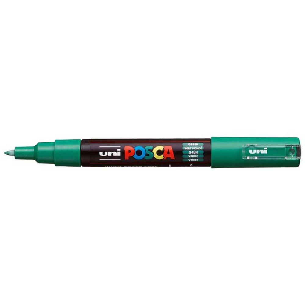 Uni Posca Marker 0.7mm Ultra-Fine Round Tip Green PC-1M