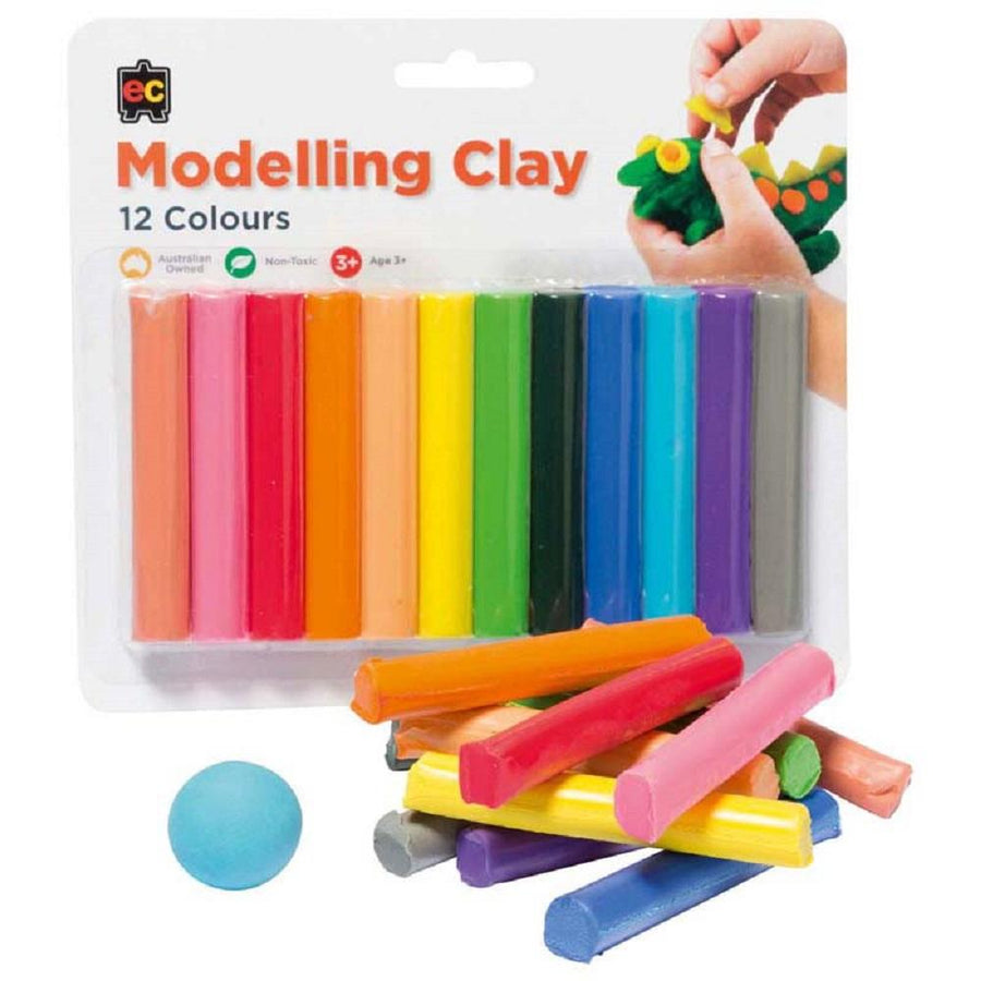 EC Rainbow Modelling Clay Assorted 12 Colours