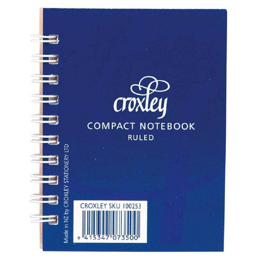 Croxley Notebook Pocket Side Opening 76x102mm Blue Cover 50LF