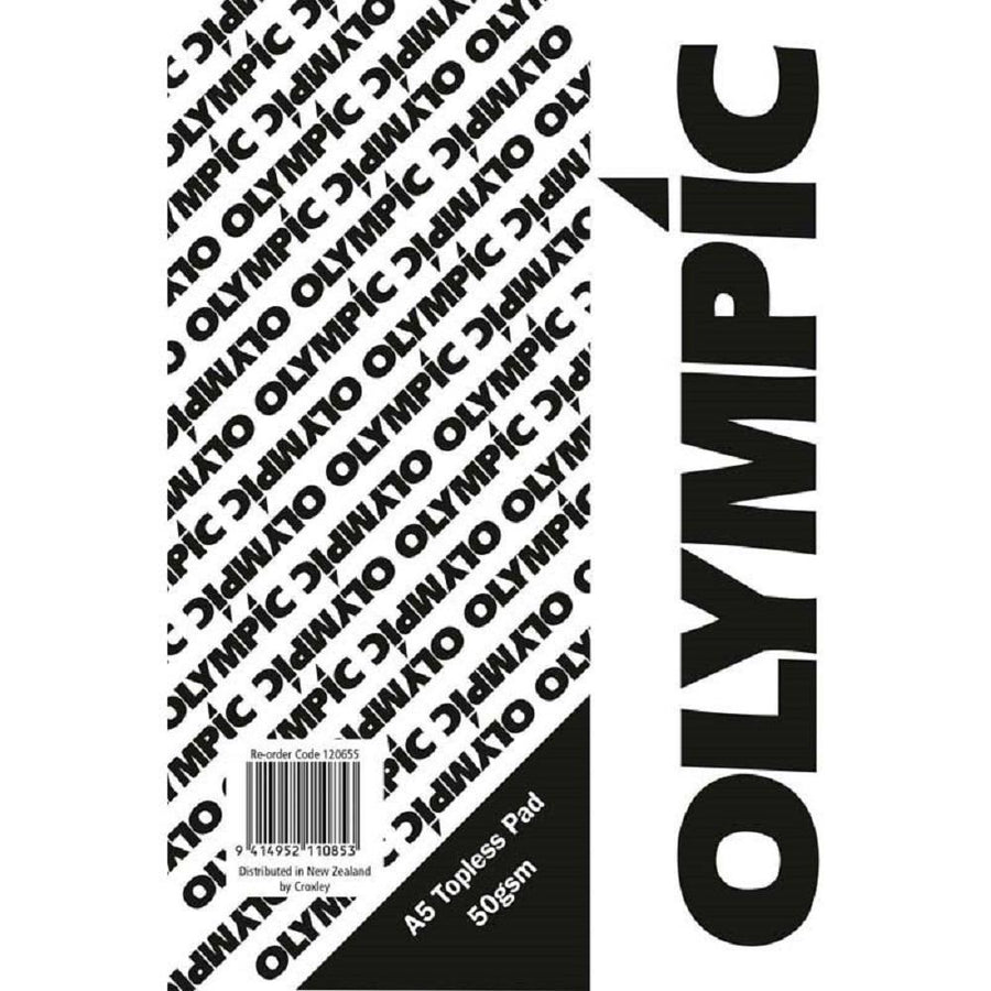 Olympic A5 Topless Pad 100 Leaf 50gsm