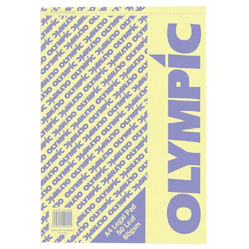 Olympic Pad A4 Legal Yellow Pad 50 Leaf 80gsm