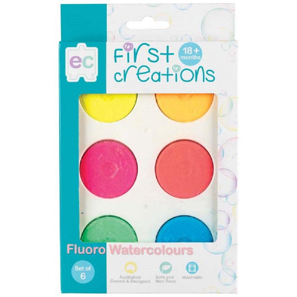 EC First Creations Fluoro Watercolours Set of 6