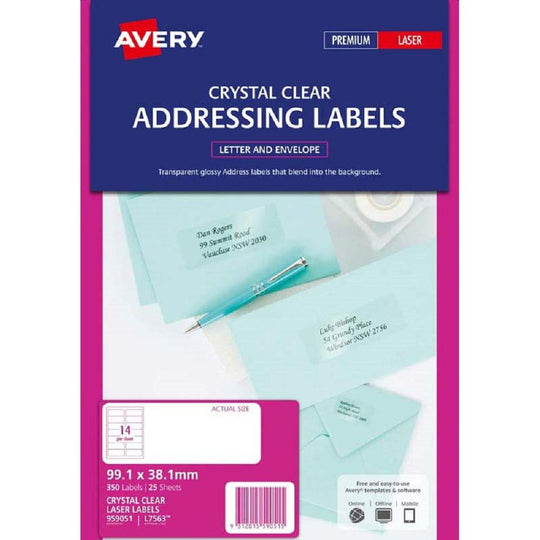 Avery Addressing Labels L7563 25 Sheets Laser