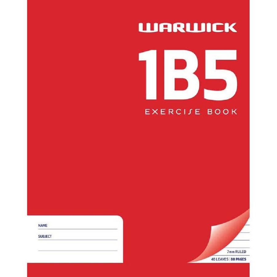 Warwick 1B5 Exercise Book Ruled 40 Leaves