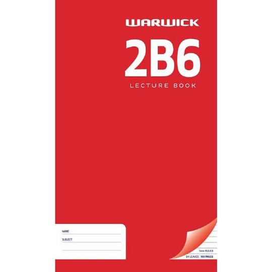 Warwick 2B6 Lecture Book 94 Leaves Ruled 7mm 330x205mm