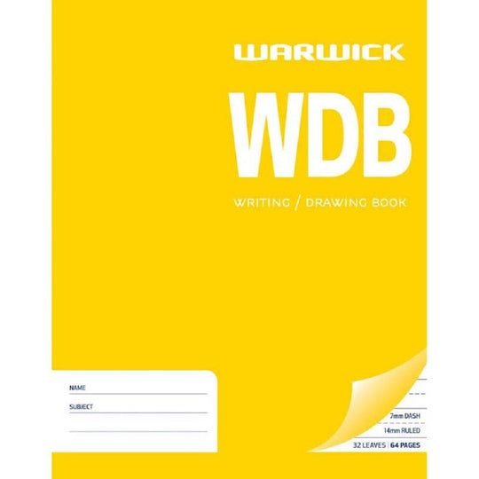 Warwick WDB Writing/Drawing Book 32 Leaves 230x180mm