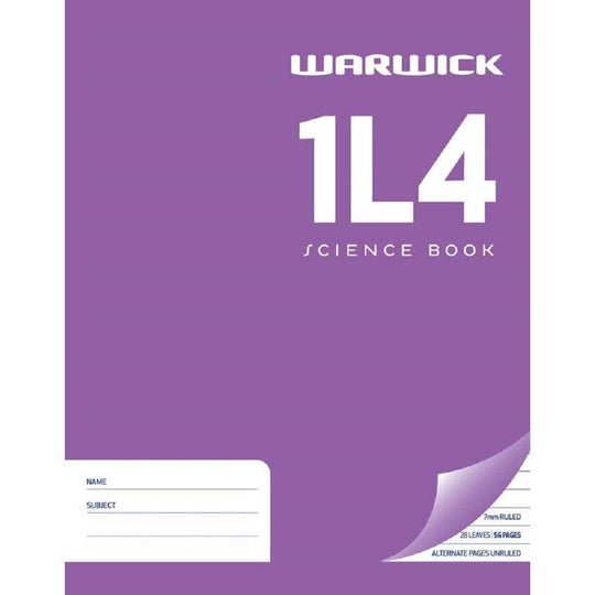 Warwick 1L4 Science Book 28 Leaves 230x180mm