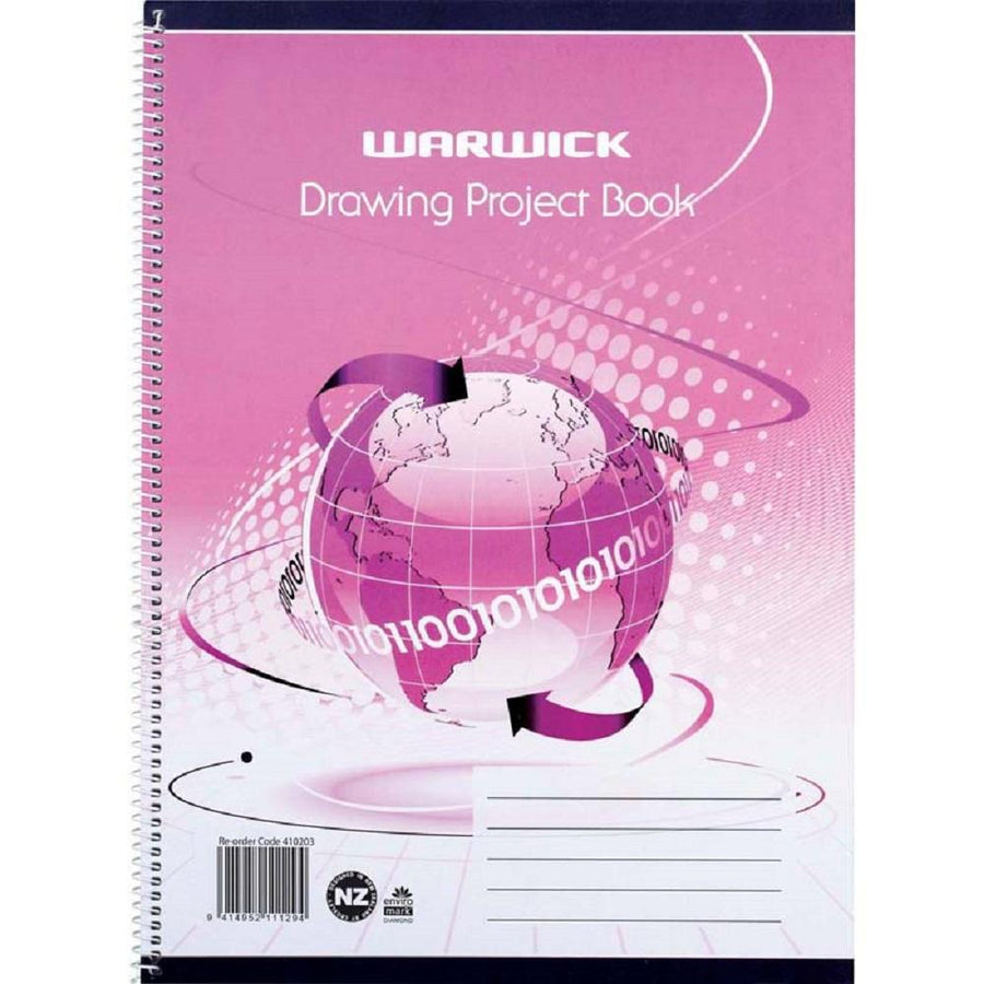Warwick Drawing Project Book Spiral 30 Leaves 335x245mm