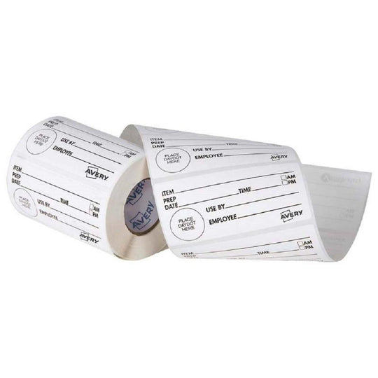 Avery Labels Shelf Life Removable 102x47mm 500 Roll