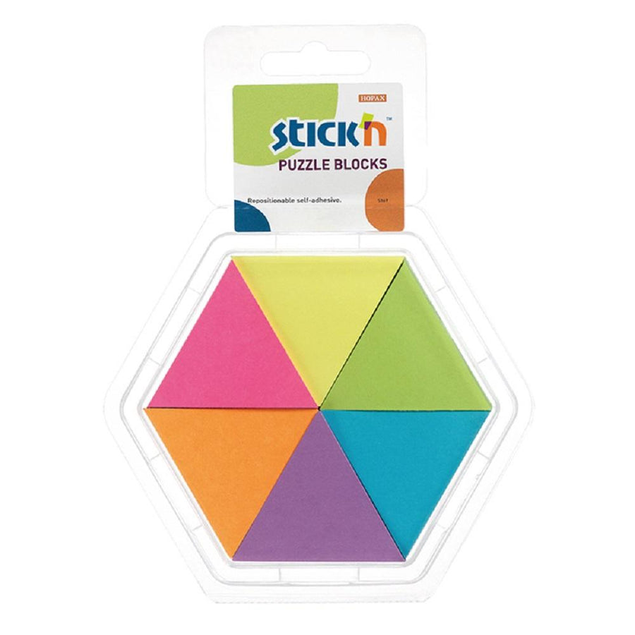 Stick'N Puzzle Blocks Triangle 43x50mm 900 Sheets