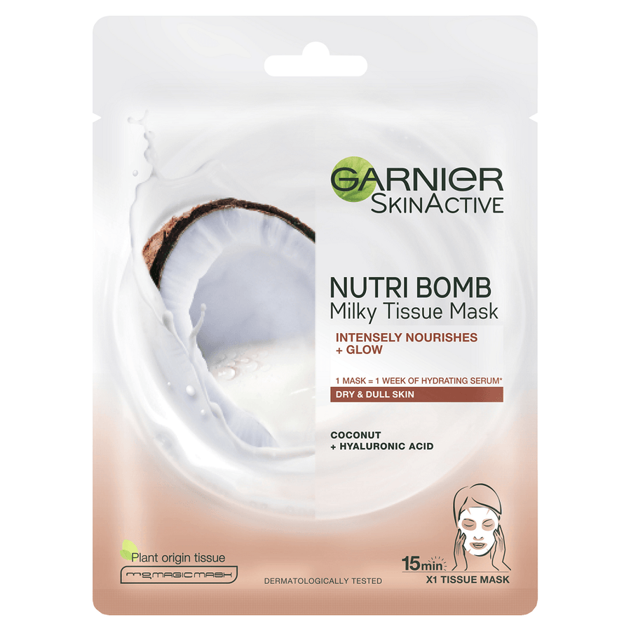 Garnier SkinActive NUTRI BOMB Milky Tissue Mask Coconut Milk