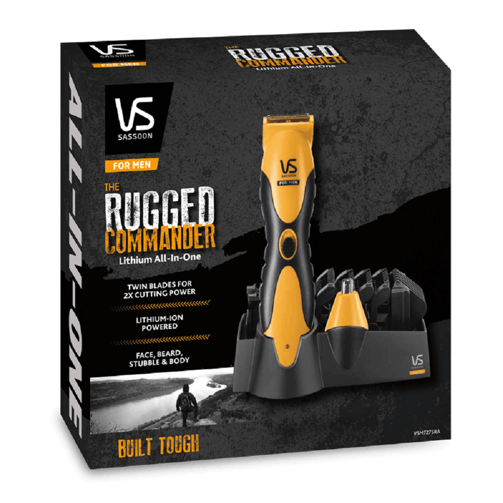 VS Sassoon for Men The Rugged Commander Lithium All-in-One