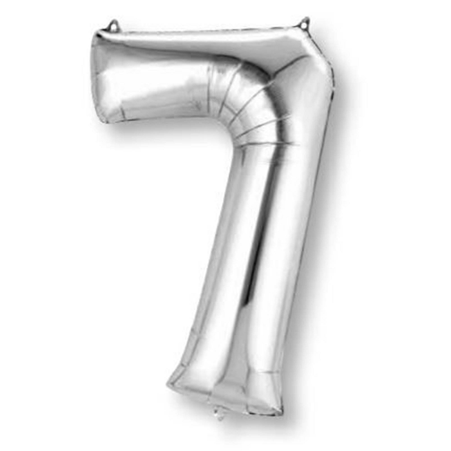 SuperShape Silver Numeral 7.