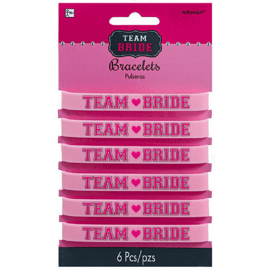 Team Bride Rubber Bracelets