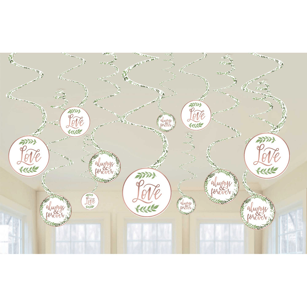 Love and Leaves Hanging Spiral Decorations Value Pack