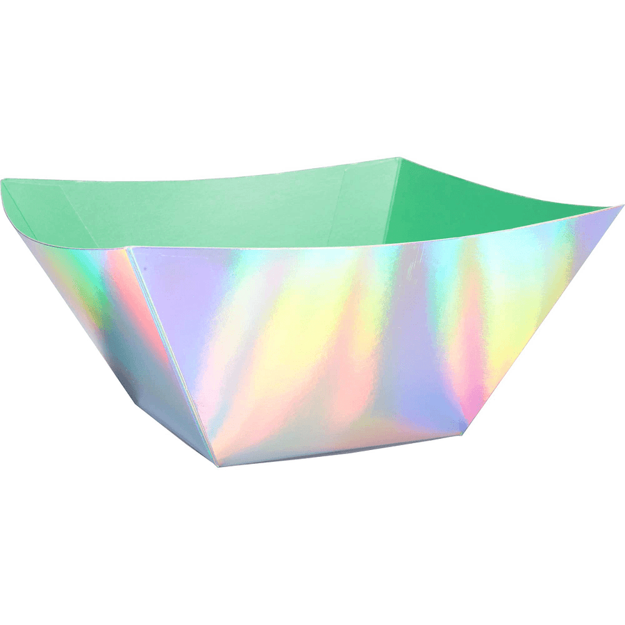 Shimmering Party Iridescent Paper Serving Bowls