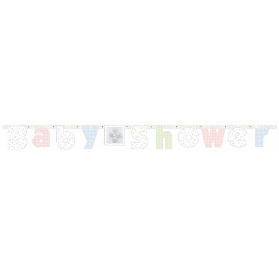 Baby Shower Soft Moments Illustrated Banner