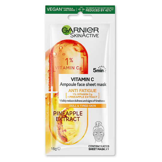 Garnier SkinActive Vitamin C Ampoule Face Sheet Mask - Pineapple Extract